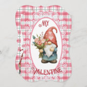 Mon Gnome Valentin - Carte Appartement Valentines (Devant / Derrière)
