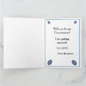 Mon Groomsman Invitation Mariage (Intérieur)