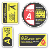 Mon groupe sanguin A Stickers Pack (Devant)