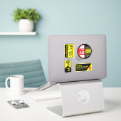 Mon groupe sanguin AB Plus Stickers Pack (Ordinateur portable sur le bureau)
