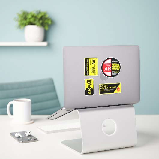 Mon groupe sanguin AB Stickers Pack (Ordinateur portable sur le bureau)