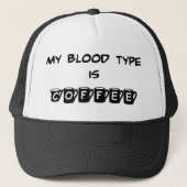 Mon groupe sanguin est casquette de café (Devant)