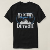Mon histoire commence à Detroit Pullover (Design devant)