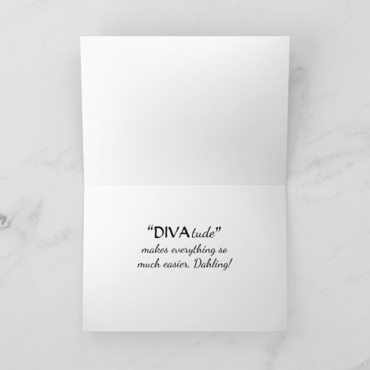 "Mon ingrédient secret est DIVAtude !" Carte (Intérieur)