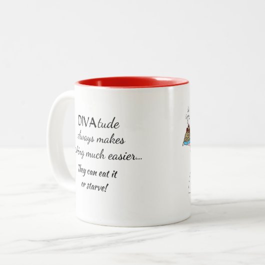 "Mon ingrédient secret est DIVAtude !" Diva Mugs (Devant gauche)