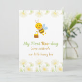 Mon invitation pour mon premier anniversaire Bee-d (Debout devant)