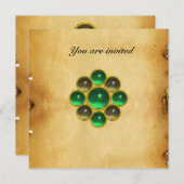 MON jade agaat perkament Kaart (Voorkant / Achterkant)