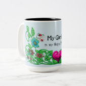 Mon Jardin est ma tasse de l'endroit heureux (Devant gauche)