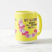 Mon Jardin Fait Chanter Mon Coeur, Mug De Café (Devant droit)