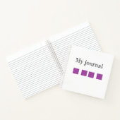 Mon journal blocs violets en bloc-notes en spirale (Intérieur)