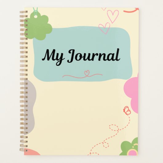 Mon Journal - Cœur Abstrait (Devant)