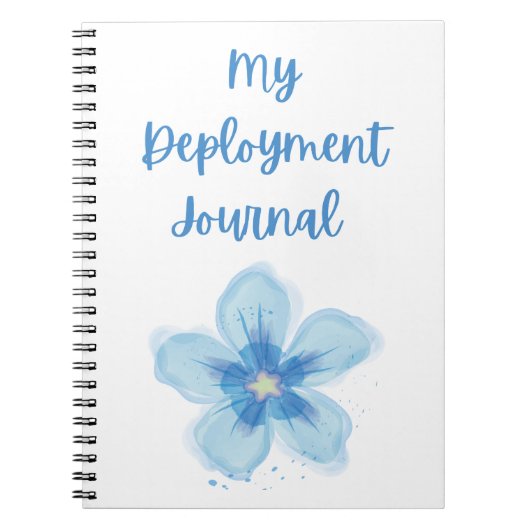 Mon Journal De Déploiement Avec Fleur Bleue (Devant)