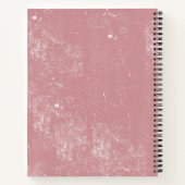 Mon Journal De Fitness Nom Personnalisé Rose Vierg (Dos)