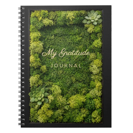 Mon Journal de Gratitude Aesthétique de la Mousse (Devant)