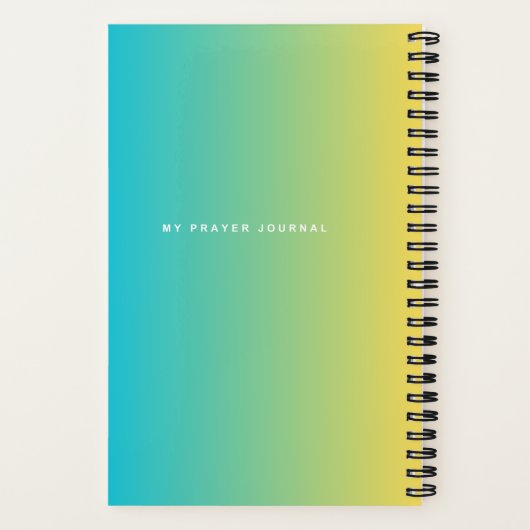 Mon journal de prières (Verso)