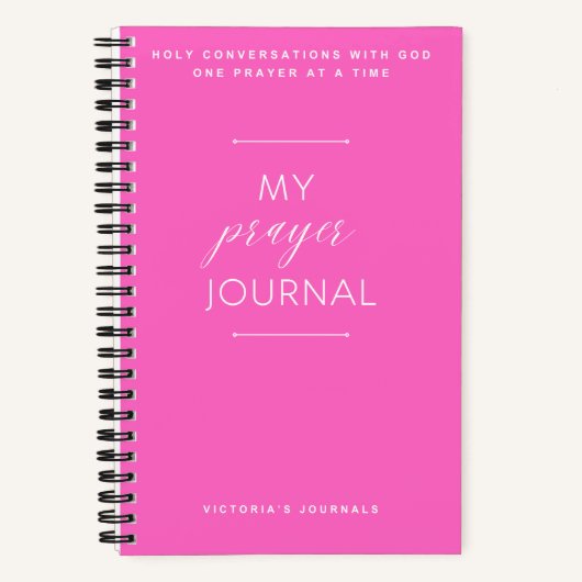 Mon journal de prières (Recto)