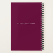 Mon journal de prières (Verso)