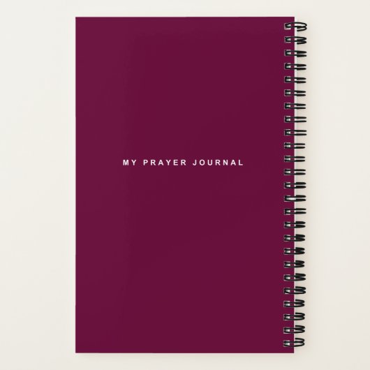 Mon journal de prières (Verso)