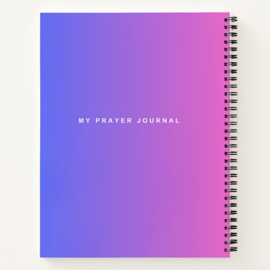 Mon journal de prières (Dos)