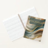 Mon Journal Golden Wave Spiral Carnet (Intérieur)