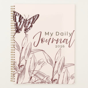 "Mon Journal Quotidien" 2026 Papillon Vintage