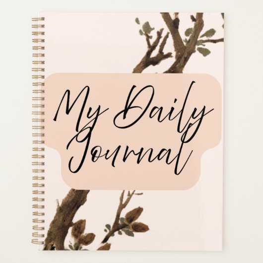 "Mon Journal Quotidien" | Branche d'Arbre Terreuse (Devant)