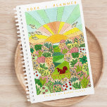 Mon joyeuse illustration d'écureuil de jardin<br><div class="desc">Appréciez la beauté de l'art original et unique lorsque vous planifiez vos jours, semaines et mois à venir. Restez organisé et inspiré et embrassez la productivité et la créativité avec notre Happy Place Monthly Planner avec une illustration charmante d'un écureuil doux perché sur une clôture au milieu d'un jardin de...</div>