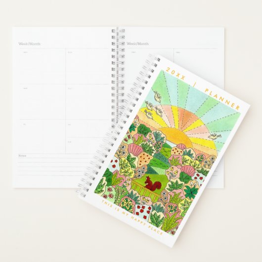 Mon joyeuse illustration d'écureuil de jardin (Devant avec enveloppe)