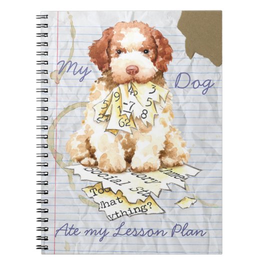 Mon Lagotto Mange Mon plan de leçon Carnet (Devant)