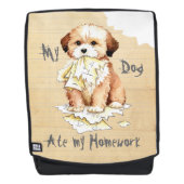 Mon Lhassa Apso A Mangé Mon sac à dos (Devant)