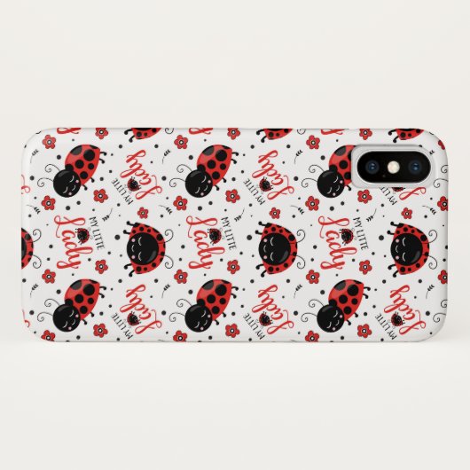 Mon lil Lady - Mate à peine iPhone X Coque (Dos (Horizontal))