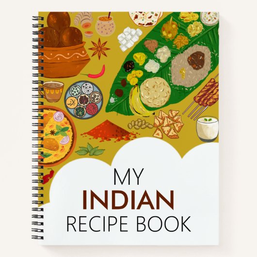 Mon livre de recettes indiennes (Devant)