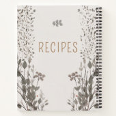 Mon livre de recettes Journal de cuisine (Dos)
