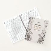 Mon livre de recettes Journal de cuisine (Intérieur)