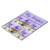 Mon livre de recettes Viola fleur violette Art aqu (Côté gauche)
