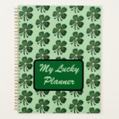 Mon Lucky Planner Green Shamrock 2025 (Devant)