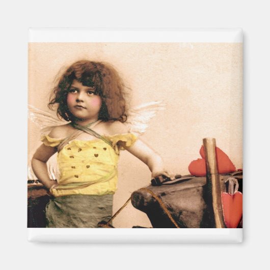 Mon Magnet photo Valentine Cupid Blacksmith Vintag (Devant)