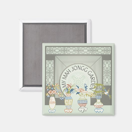 Mon Mah Jongg Garden Magnet (Recto/Verso)