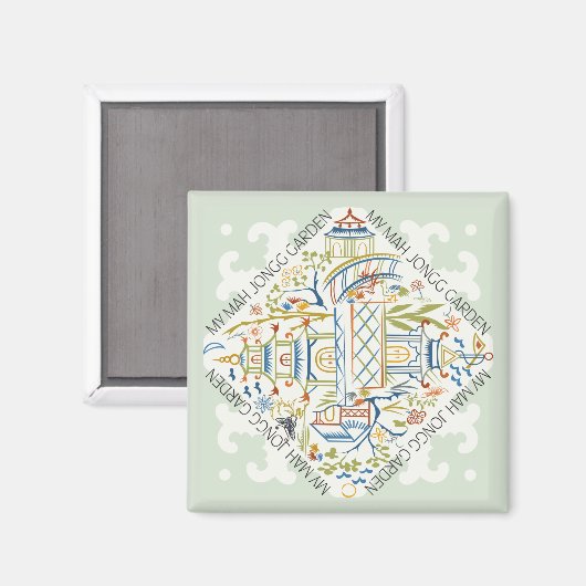 Mon Mah Jongg Garden Magnet (Recto/Verso)