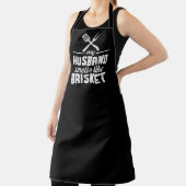 Mon mari BBQ grand tablier noir (Insitu)