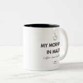 Mon matin à Malte | Mug à café maltais | Malte G (Devant droit)
