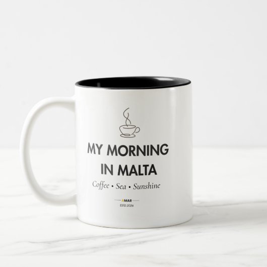 Mon matin à Malte | Mug à café maltais | Malte G (Gauche)