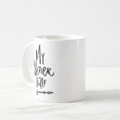 Mon Meilleur Demi-Main Lettré Droite Arrow Mug (Devant gauche)