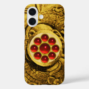 MON MET RODE GEMSTONS Gold Griffins iPhone 16 Hoesje