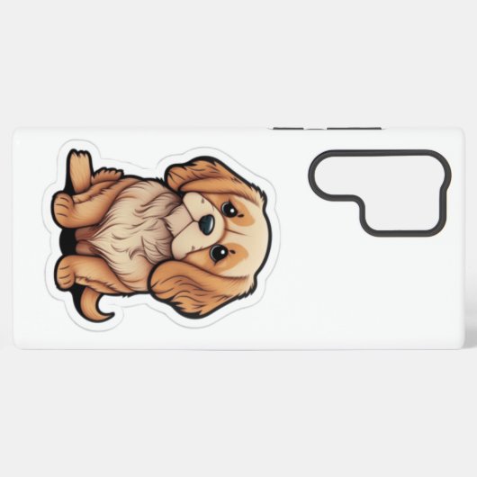 Mon mignon chien 🐾 dans mon coque Samsung Galaxy  (Verso Horizontal)