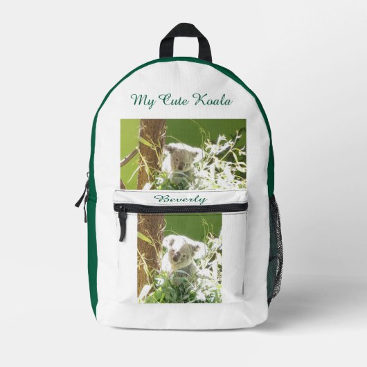 Mon mignon Koala, sac à dos (Recto)