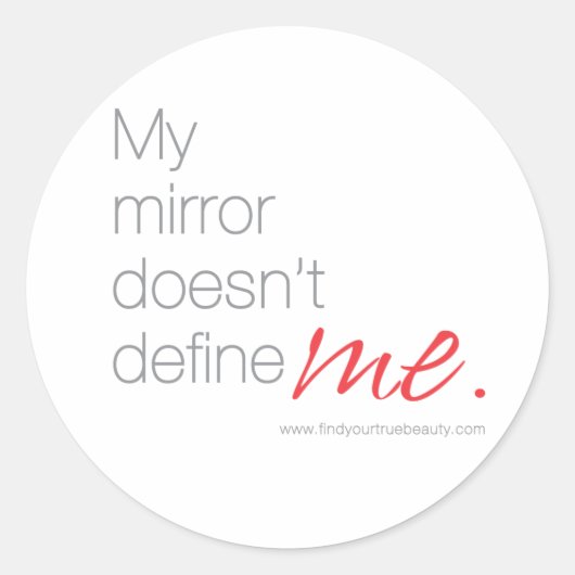 Mon miroir ne me définit pas les autocollants (Devant)