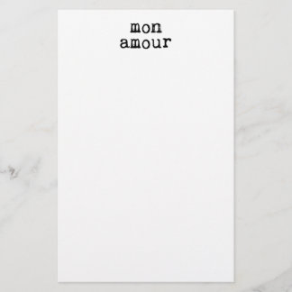 Mon Mon Amour Briefpapier