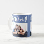 "Mon Monde" - Photo de famille sur une Mug (Devant gauche)