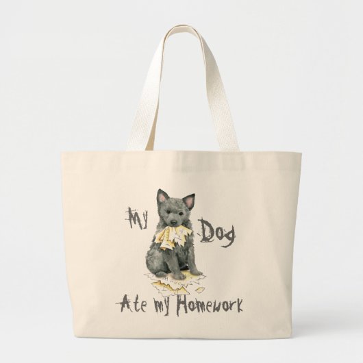 Mon Mudi A Mangé Mon Travail À La Maison Grand Sac (Devant)